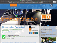 Tablet Screenshot of mcfahrtenbuch.de